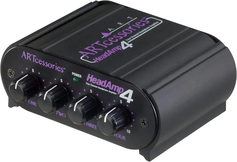 ART HeadAMP4 eight-output stereo headphone amplifier.