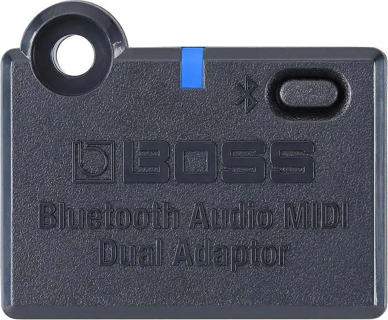 BOSS BT-DUAL Bluetooth audio and MIDI dual adaptor.