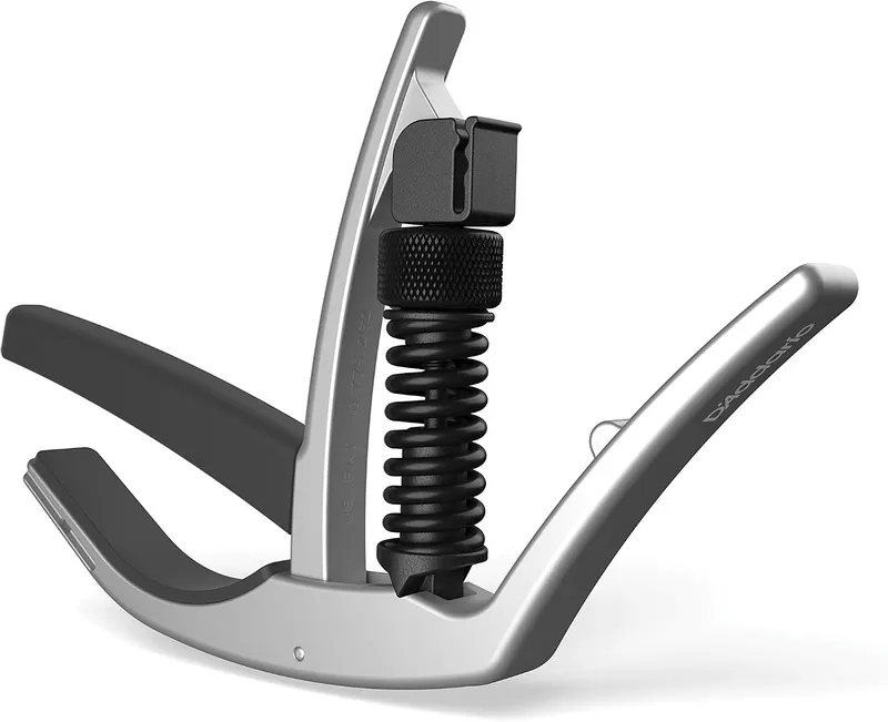 D'Addario NS Artist guitar capo in silver.