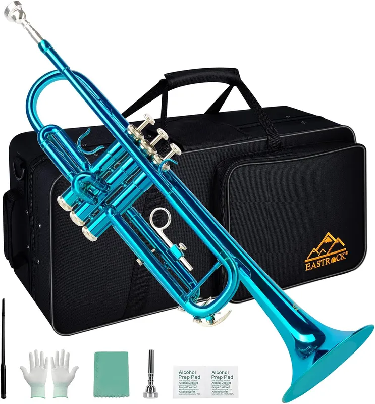 EASTROCK Bb standard trumpet set with carrying case.