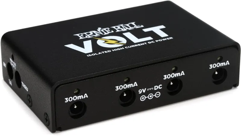 Ernie Ball Volt isolated power supply with labeled 300mA outputs