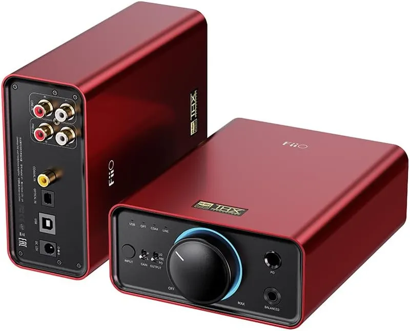 FiiO K7 full-balanced DAC headphone amplifier, one of the best headphone amps for studio use.