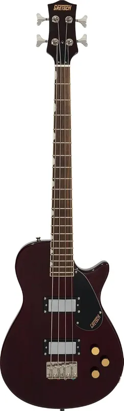 Gretsch Streamliner Jet Club single-cut short-scale bass.