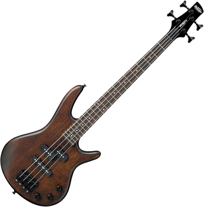 Ibanez GSRM20 MiKro bass in walnut flat.