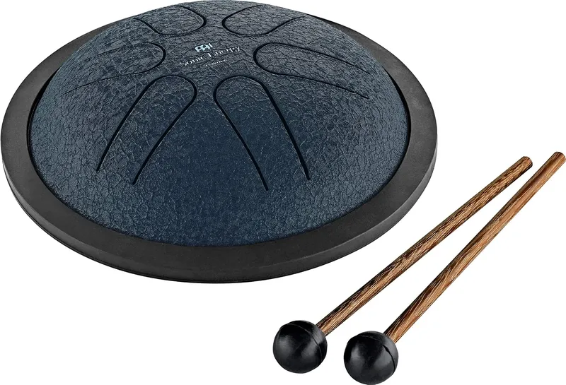 Meinl Sonic Energy mini steel tongue drum in A major, one of the best small musical instruments.