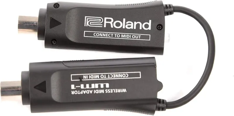 Roland WM-1 low-latency wireless MIDI adaptor pair.