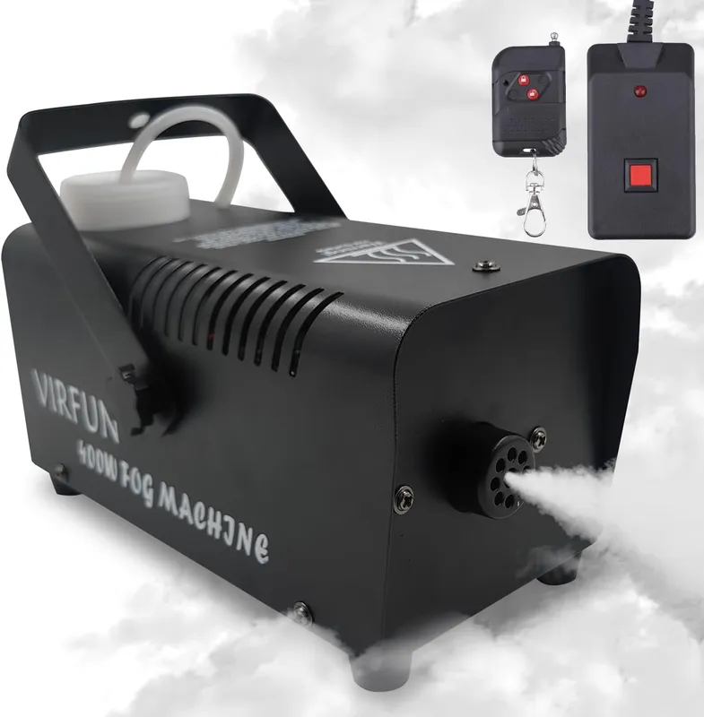 VIRFUN 400W fog machine with remote control.