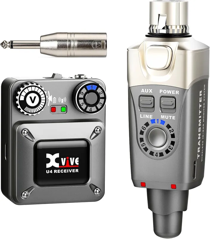 Xvive U4 wireless in-ear monitor system, one of the best concert equipment picks.