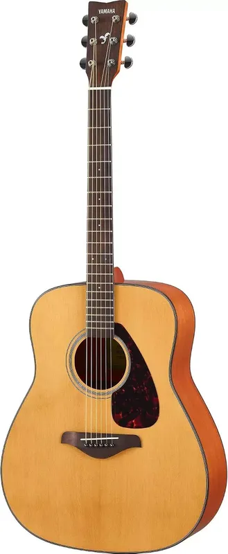Yamaha FG800J solid top acoustic guitar in natural with dreadnought body and rosewood fingerboard